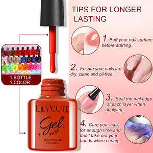 <span class=keywords><strong>LILYCUTE</strong></span> เจลสีทาเล็บ 7 มล. สีชัด ติดทนนาน แฟชั่นทันสมัย สำหรับร้านทำเล็บ ขายส่งจากโรงงาน ล้างออกได้ด้วยน้ำยาล้างเล็บ ใช้กับหลอดไฟยูวี - Product Image 3