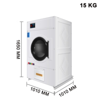 Sèche-linge domestique à gaz naturel entièrement automatique de 15 kg, haute performance, économe en énergie et déshumidifiant pour vêtements en tissu