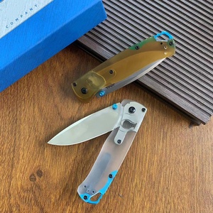 Couteau pliant d'extérieur BM535 BUGOUT, lame S30V, manche transparent PEI, EDC, survie, camping, chasse, vente en gros, personnalisé - Product Image 2