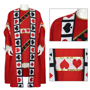 <span class=keywords><strong>Disfraz</strong></span> de Rey de Corazones para Adultos, Ecowalson, para Halloween, Espectáculos y Cosplay, <span class=keywords><strong>Disfraz</strong></span> de <span class=keywords><strong>Carta</strong></span> Roja de Corazones - Product Image 5