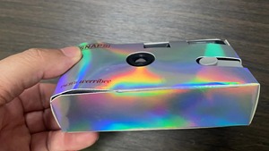 Nhà máy thiết kế mới Chrome cầu vồng phim Bạc óng ánh lá hiệu ứng Holographic kết thúc dùng một lần phim máy ảnh 35 mét với đèn flash - Product Image 4