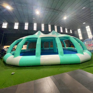 Piscina inflable al aire libre parque acuático niños piscina inflable <span class=keywords><strong>con</strong></span> cubierta impermeable tienda - Product Image 3