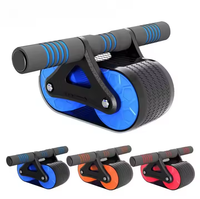 Rodillo para Abdominales con Soporte para Flexiones, Equipo de Ejercicio para Gimnasio en Casa, Entrenamiento Deportivo para Hombres, Entrenamiento de Core