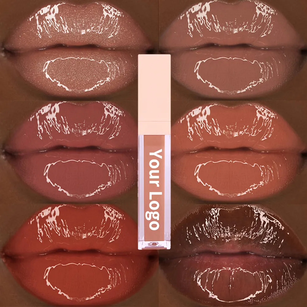 Faça o seu logotipo atacado lipgloss cosméticos fornecedor private label lipgloss vegan alta qualidade shimmer lip gloss