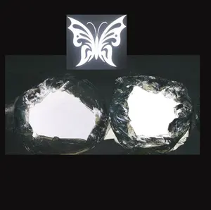 Стеклянная бусина с алюминиевым покрытием hi vis, серебристо-серый светоотражающий указательный порошок, пигмент 400, сетка для трафаретной печати, светоотражающий логотип
