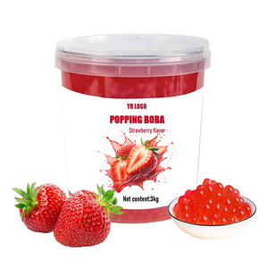 Perles de Boba Éclatantes à la Fraise en Gros pour Bubble Tea et Fournitures de Boissons Premium à la Boba Éclatante - Product Image 5