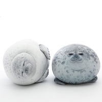 Jouets en peluche de Lion de mer mignon de 20 cm, oreiller en peluche doux, nouveauté 3D
