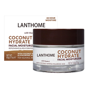 Nhãn hiệu riêng nuôi dưỡng hydrat Vitamin E dầu dừa công thức nước dừa Mặt Kem dưỡng ẩm - Product Image 1