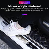 Kit d'éclairage d'ambiance intérieur universel pour voiture avec logo personnalisé, sans fil, LED, capteur intelligent, couleurs dynamiques et lampe de bienvenue