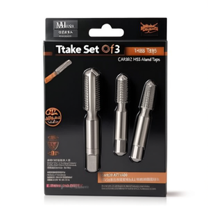 Juego de 3 Machos de Roscar HSS TA1600 DIN 352 ISO 2.6H y Troqueles - Product Image 2