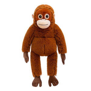 Оптовая продажа: Супермягкие плюшевые фигурки обезьян-горилл с наполнителем из ПП-хлопка, руки могут сцепиться друг за друга - Product Image 1