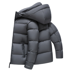 Veste d'hiver épaisse en duvet de faucon noir Berserk, fermeture éclair décontractée, imperméable, à capuche, coupe droite, pour homme, 80% de duvet, Eastbound and <span class=keywords><strong>Down</strong></span> - Product Image 5
