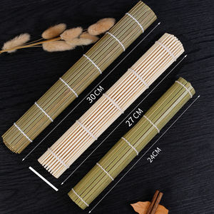Estera rodante de bambú desechable de calidad, rodillo de <span class=keywords><strong>Sushi</strong></span> en forma de barco ecológico para Cocina Casera para uso de alimentos DIY, herramientas cuadradas de <span class=keywords><strong>Sushi</strong></span> - Product Image 3