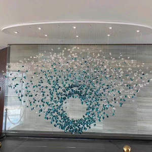 Gran Proyecto de lujo interior Hotel vestíbulo Villa exposición restaurante decoración piedra colgante decoración candelabro - Product Image 4