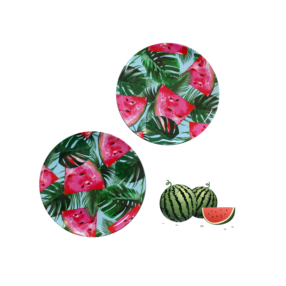 Watermelon Pattern Plate Sets Dinnerware Custom Print Dishes