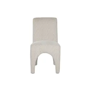 POLYESTER <b>CHAIR</b> HIGH 90 BROAD 48 PROF 69 <b>UPHOLSTERED</b> LIGHT GREY - Product Image 2