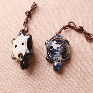 Ocarina Music-<span class=keywords><strong>instrument</strong></span> <span class=keywords><strong>de</strong></span> musique à 6 trous pour débutant, en porcelaine, forme <span class=keywords><strong>de</strong></span> tortue, moyen, facile à transporter - Product Image 5
