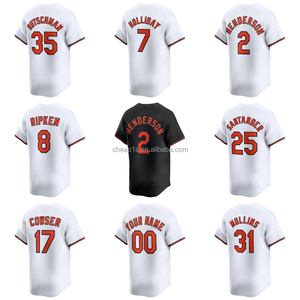 Camiseta de Béisbol Bordada al por Mayor de los <span class=keywords><strong>Orioles</strong></span> de Baltimore, EE. UU. # 25 Alonso # 2 Gunnar Henderson # 35 Adley Rutschman Ropa de Softbol - Product Image 1