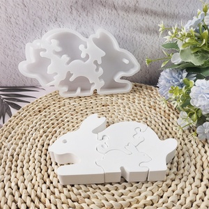 Handmade <b>Resin</b> Casting <b>Molds</b> for DIY Decorative Ornaments Ins Style <b>Silicone</b> Rabbit puzzle ornaments <b>Mold</b> X0436 - Product Image 4