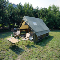Extérieur Personnalisé 12 ㎡   Tente de camping gonflable de luxe imperméable quatre saisons, grand abri pour la vente en gros