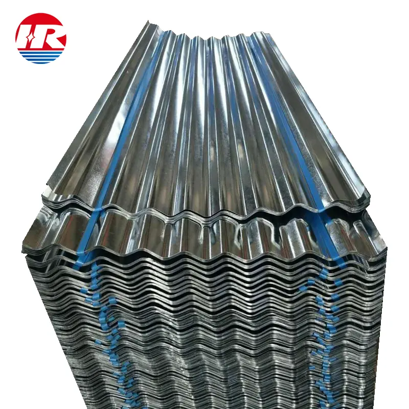 Factory hot sales 20g 40g 60g zinc coated iron metal galvanized corrugated steel roofing sheet