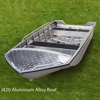 Bateaux de pêche en alliage à coque en V, fabriqués sur mesure en aluminium, 12 pieds, 14 pieds, 16 pieds, pour les sports nautiques