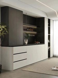 Traditional Wood Panel Storage <b>Sideboard</b> <b>Cabinet</b> for <b>Kitchen</b> and Dining Rooms - Product Image 3