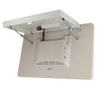 Moniteur pliable 24 pouces 1920x1080 pour divertissement sur siège arrière de voiture, écran de voiture pour montage au plafond, au toit ou au mur d'un bus