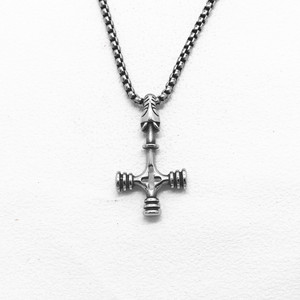 yunnique <b>Men's</b> Stainless Steel <b>Cross</b> Pendant Necklace Party Fashion Jewelry Hip Hop Style - Product Image 1