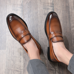 Mens Loafers Designer Fashion Man Autumn Dress Shoes Leather Shoes Men Belt for Combination Best Oualty Leather Calf <b>Boat</b> Shoes - Product Image 5