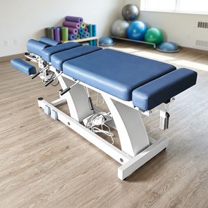 Table de chiropratique électrique silencieuse multifonctionnelle, réglable en hauteur, pour la physiothérapie, l'ajustement de la colonne vertébrale, le massage et les traitements - Product Image 4