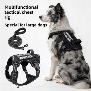 Arnés Táctico Antipullido <span class=keywords><strong>para</strong></span> Perros Grandes, <span class=keywords><strong>Chaleco</strong></span> Multifuncional Antimordiscos <span class=keywords><strong>para</strong></span> Paseo de <span class=keywords><strong>Pastor</strong></span> Alemán, Venta al por Mayor - Product Image 2