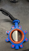 Vanne papillon chinoise DN150 entièrement doublée de PTFE à passage plein pour l'huile/l'eau/le gaz/l'acide à température normale