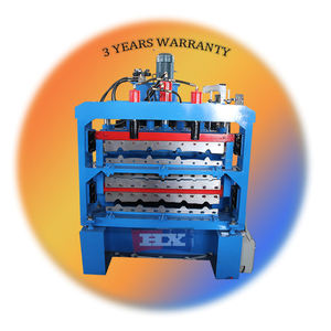 เครื่องทำหลังคาสามชั้น Tole D 39 Acier De Toiture De Zinc Machine A Rouler - Product Image 5