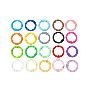 Spring O-Rings for Bag Purse Multi-colors Round Carabiner <b>Clip</b> Split Zinc Alloy Snap Keyring <b>Hooks</b> - Product Image 2