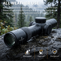 Lunette de visée télescopique Focuhunter LPVO 1-10X28 SFP avec éclairage rouge, tactique, résistante aux chocs 1200G, IP67, pour la chasse