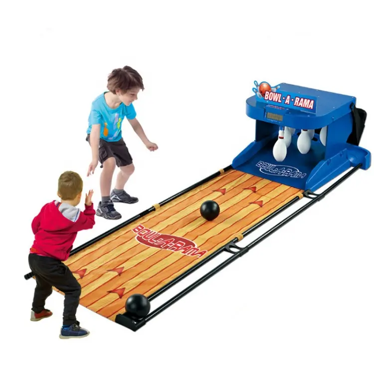 Neueste lustige Indoor-Spiel Bowling-Spielzeug spielen Bowling-Bälle Spiel für Kinder Kinder Sport Spielzeug Kit Ausrüstung mit Autorollback-Funktion