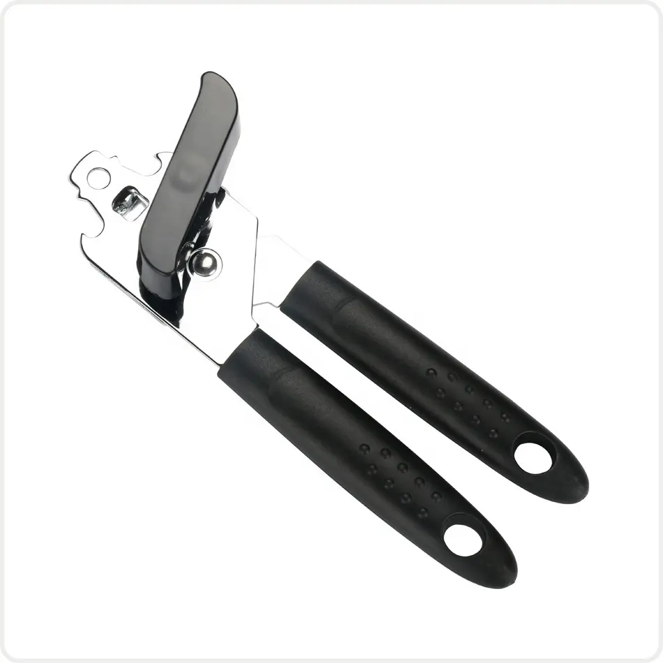 Wholesale smooth surface kitchen household commercial black safety beer multifunction stainless steel manual can opener
