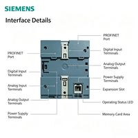 6ES7217-1AG40-0XB0,6ES7 217-1AG40-0XB0,Untuk Modul CPU PLC Siemens,SIMATIC S7-1200 CPU1217C,Kontroler Otomasi Kompak PROFINET