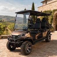 Voiturette de golf électrique Ash Woods 2, 4 ou 6 places, moteur AC 48V 5KW, batterie au lithium, pour le transport de bois de chauffage, avec bac de transport pour allume-feu