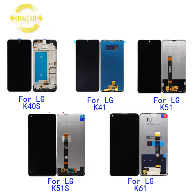 Mobile Phone LCDs for LG G5 G6 G7 G8 G9 Velvet 5G ThinQ V10 V20 V30 V40 Wing Lcd Screen Display with Frame Assembly