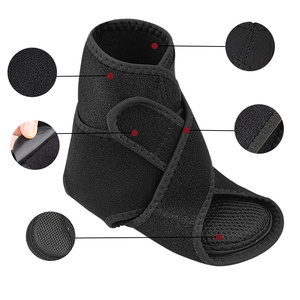 Çift Katmanlı Ayak Bileği Desteği Kemer Desteği Ayak Ateli Ayak Bileği Koruyucu Sarkık Ayak Desteği Ön Ayak Kaldırma Bandı SBR Malzeme Elastik - Product Image 3