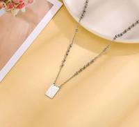Collier en acier inoxydable personnalisé avec croix et médaille Collier pour hommes Bijoux pour hommes Collier scapulaire avec médailles personnalisées
