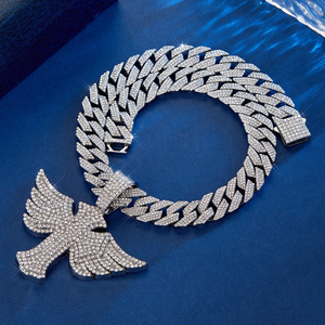 Lujo 925 Plata Hip Hop colgante joyería a medida moissanita fina diamante calidad superior joyería fina colgantes y dijes - Product Image 4