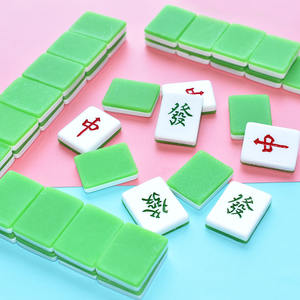 Nuevo Producto: Fichas de Mahjong de Resina al por Mayor, Diseño de Dibujos Animados Retro, Suministros de Artesanía de Resina con Combinación de Colores - Product Image 5