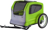 Remorque vélo pour animaux de compagnie, 2 en 1, poussette, chariot, porte-vélo