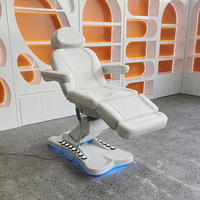 Multifunktionale Salonmöbel 4-Motoren Elektrische Gesichtsmassageliege Moderne Verstellbare Rotierende Kosmetik-Spa-Schönheitsliege