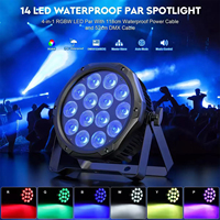 Projecteur PAR LED RGBW 150W étanche IP67 pour discothèque, DJ, salle de fête, bar, spectacle, événement extérieur, scène
