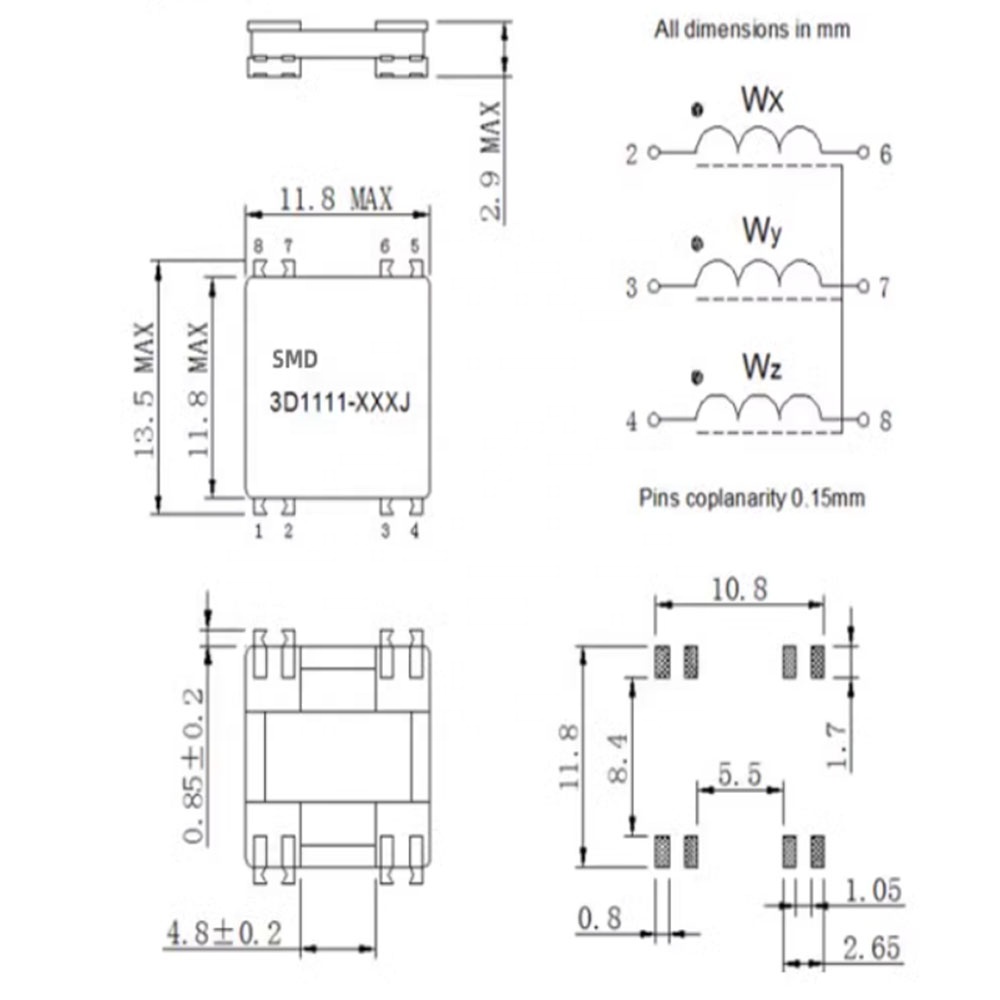 Taidacent 125khz 722J 7.2MH Inductor - Low Frequency Antenna