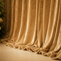 Rideaux de fond en velours 3x6m en gros, parfaits pour les cérémonies de mariage, les scènes, les fêtes, les salles de banquet, la décoration d'églises